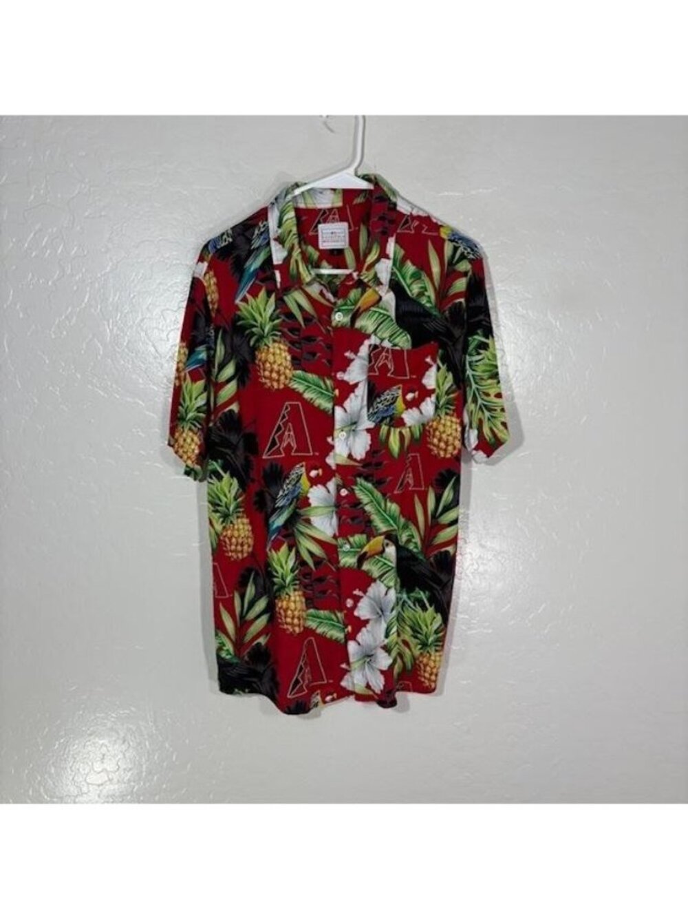 Arizona Diamondbacks Shirt Mens Large MLB Baseball Hawaiian Genuine Merchandise
